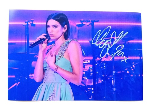 Dua lipa signed - 12x8,