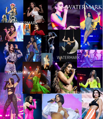 Dua lipa concert - dua, collage