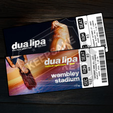 Dua Lipa Music Concert Ticket